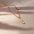 Solid 925 Sterling Silver Initial Crystal Personalised Alphabet Letter Necklace Rose Gold Filled